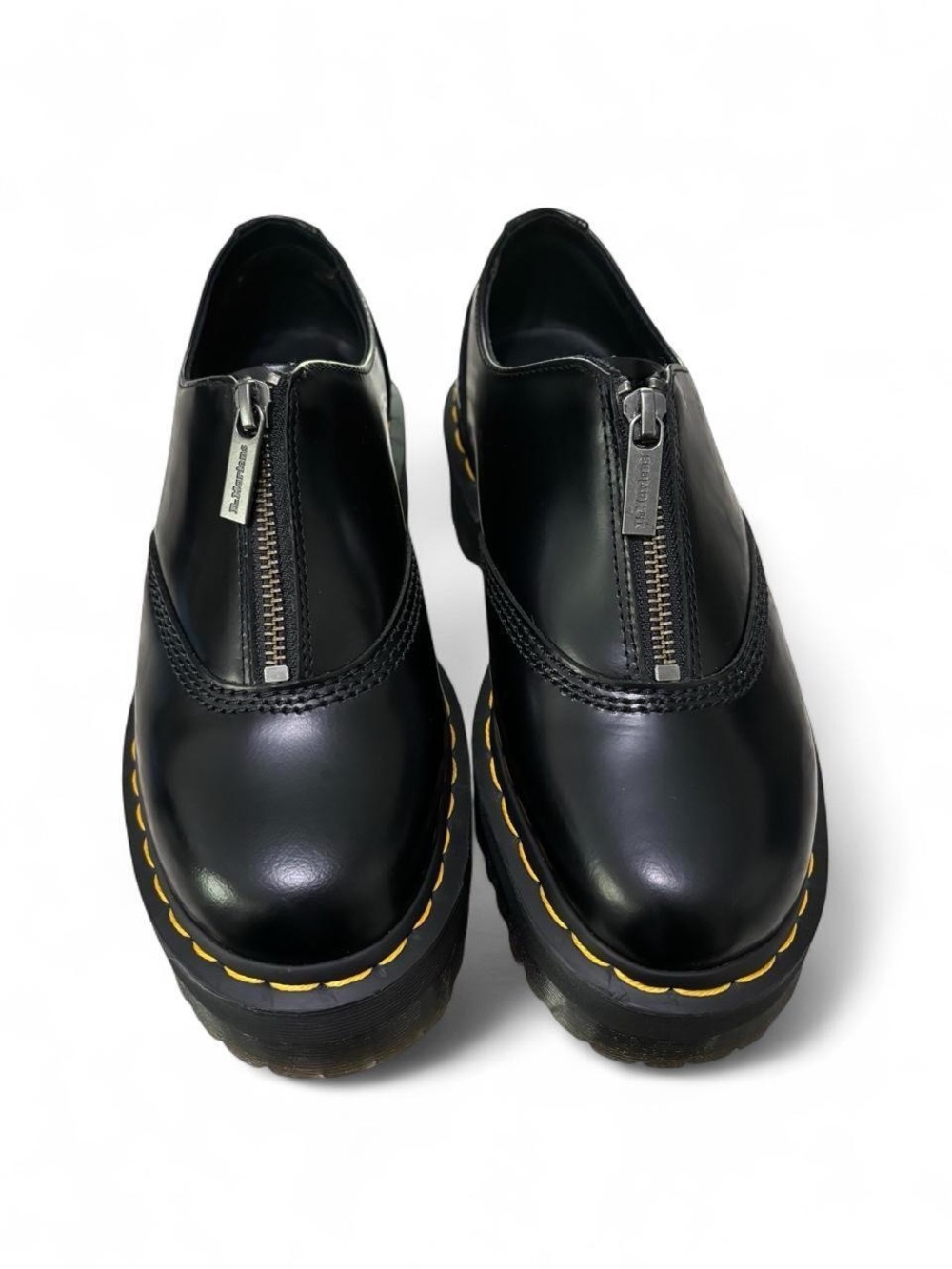Dr. Martens 1461 Quad Zip Black Platform Loafers Women’s 7 Discontinued